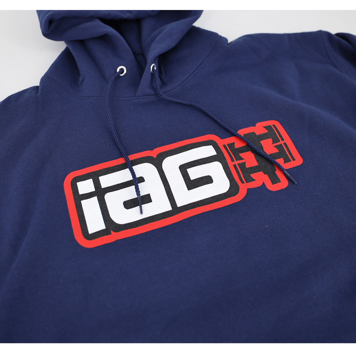 IAG Performance Boxer Logo Navy Hoodie