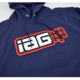 IAG Performance Boxer Logo Navy Hoodie