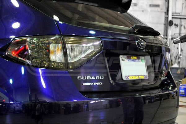 IAG Performance Rock Blocker Smoked/Clear Tail Light Overlay - Subaru WRX/STI 08-14 IAG-BDY-2005