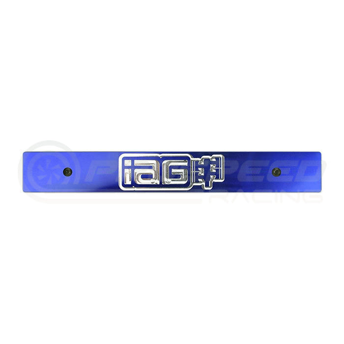 IAG Performance Standard Mount Number Plate Delete Blue - Subaru WRX/STI 06-14 IAG-BDY-3200BL
