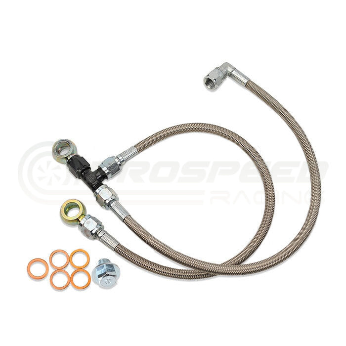 IAG Performance Garrett GT Series Turbo Oil Feed & AVCS Line - Subaru WRX 06-14/STI 06-20/FXT 03-08 