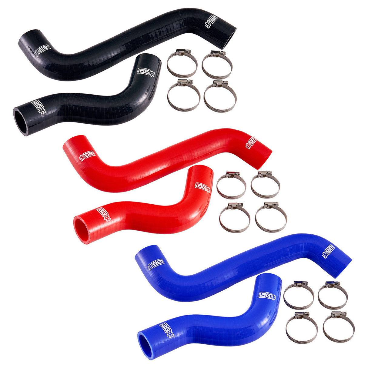 IAG Silicone Upper & Lower Radiator Hose Kit OE Style