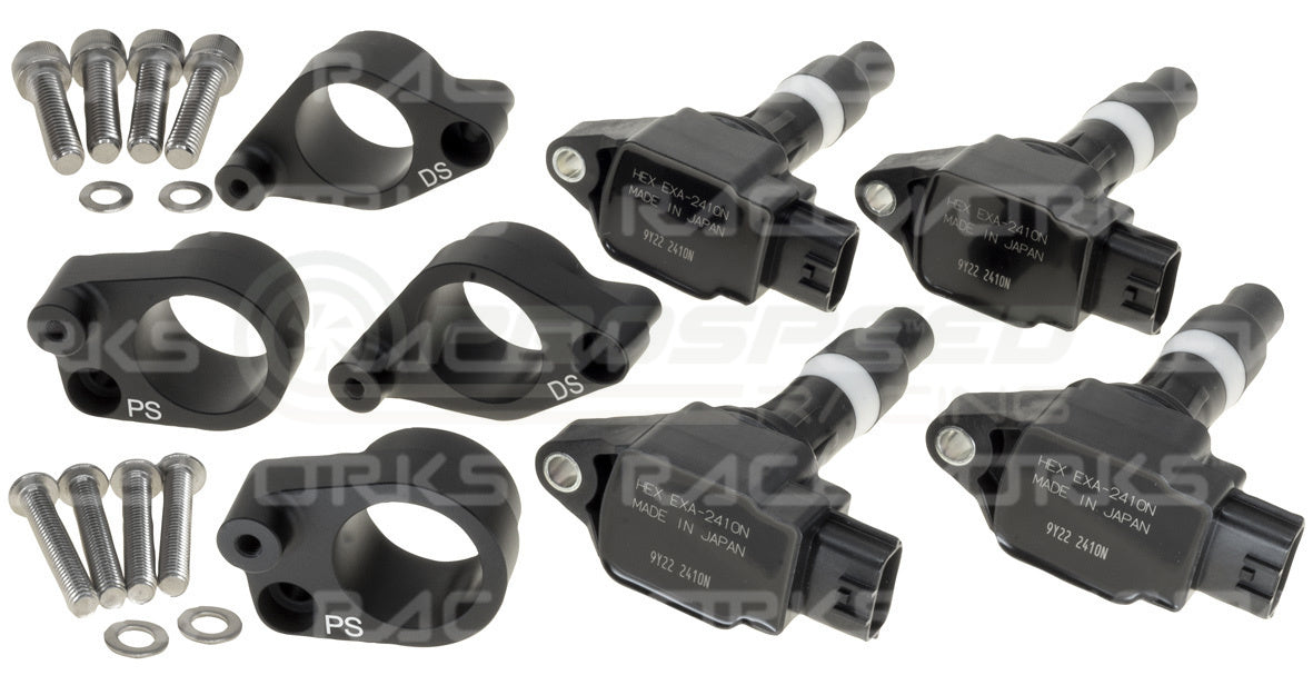 Raceworks Ignition Coil Conversion Kit w/Hitachi R35 Coils - Subaru WRX/STI/FXT/LGT (EJ20/EJ25) IGC-