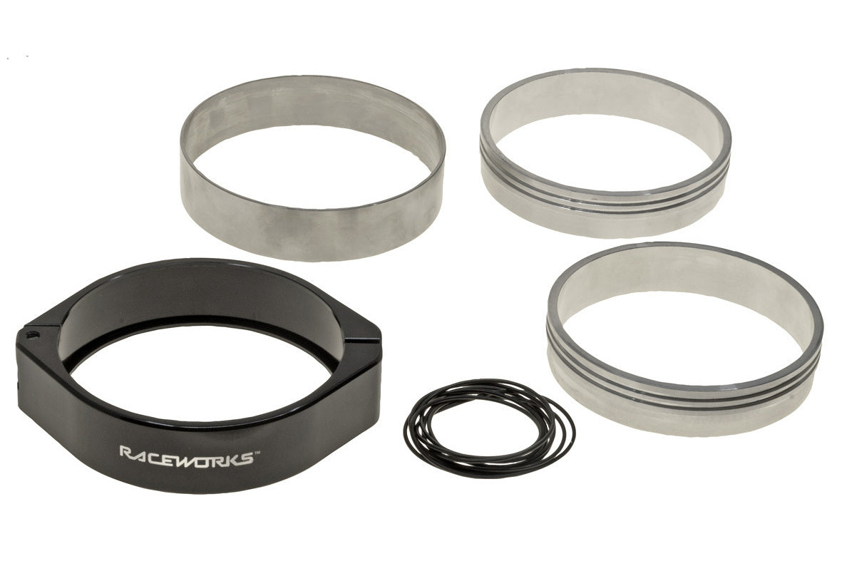 Raceworks Aluminium Clamshell Intercooler Pipe Clamp Black