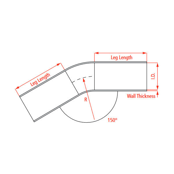 Raceworks Aluminium Fabrication Tube Elbow 2.50"
