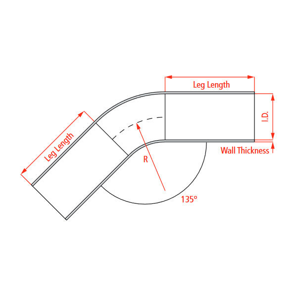 Raceworks Aluminium Fabrication Tube Elbow 1.50"