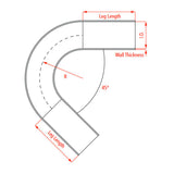 Raceworks Aluminium Fabrication Tube Elbow 2.00"