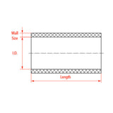 Raceworks Aluminium Fabrication Tube Straight 610mm Long