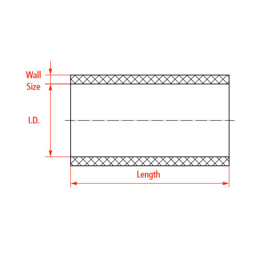 Raceworks Aluminium Fabrication Tube Straight 610mm Long