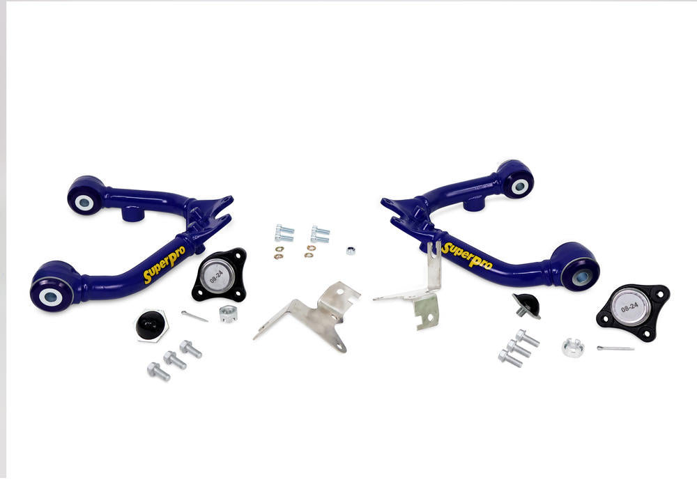 SuperPro Front Fixed Offset Upper Control Arm Kit incl. Ball Joints