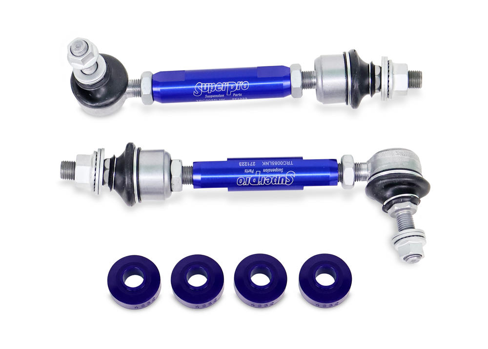SuperPro Sway Bar Link Kit - Heavy Duty Adjustable