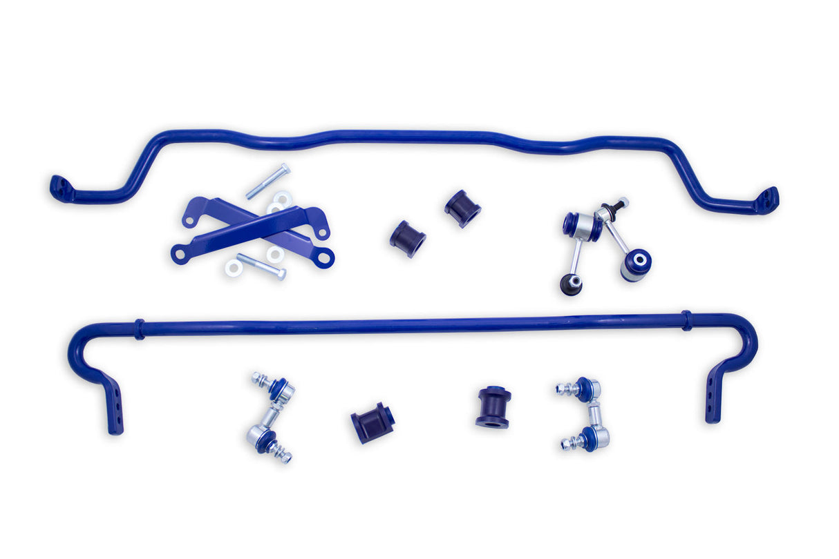 SuperPro 22mm and 22mm Front & Rear Adjustable Sway Bars & Link Kit