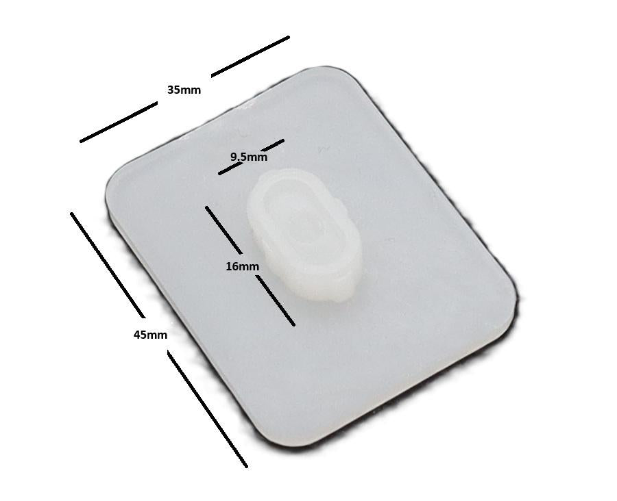 SuperPro Formula 4x4 Leaf Spring Plastic Pad 45mm x 35mm