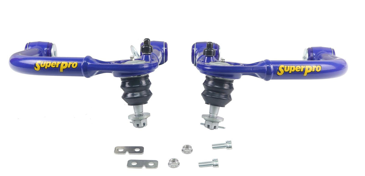 SuperPro Front Upper Fixed Offset Control Arm Kit incl. Ball Joints