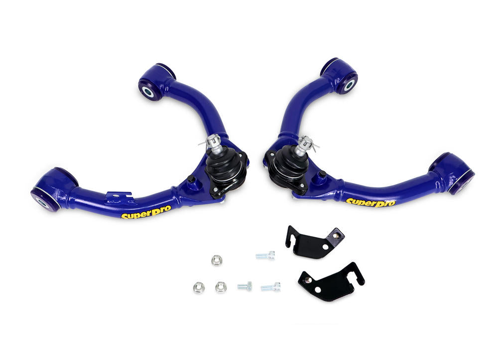 SuperPro Front Fixed Offset Upper Control Arm Kit incl. Ball Joints