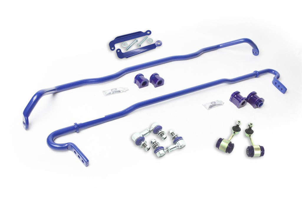 SuperPro 26mm and 24mm Front & Rear Adjustable Sway Bars & Link Kit