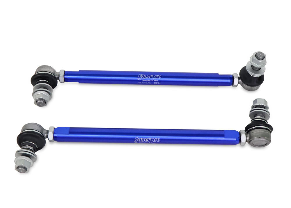 SuperPro Sway Bar Link Kit - Heavy Duty Adjustable