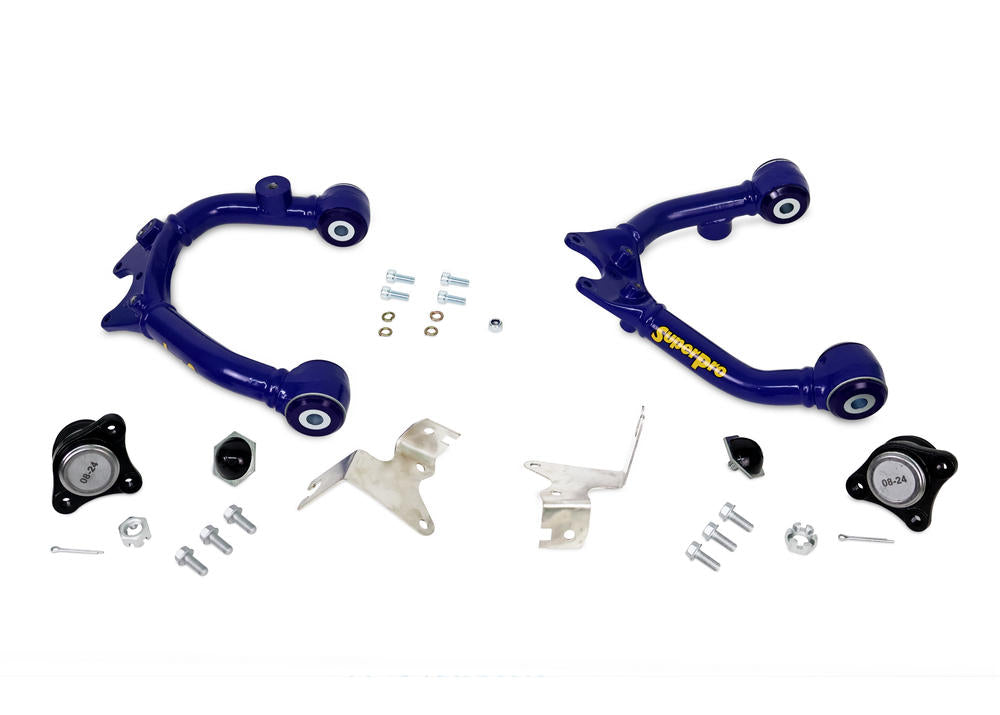 SuperPro Front Fixed Offset Upper Control Arm Kit incl. Ball Joints