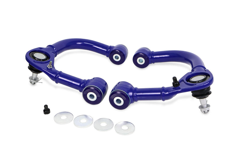 SuperPro Front Upper Heavy Duty Control Arm Kit Fixed Offset incl. Ball Joints