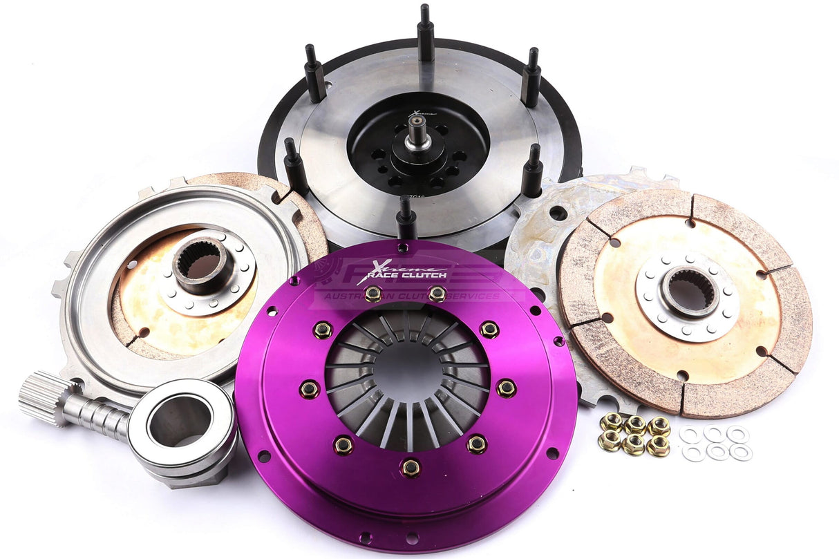 Xtreme 200mm Twin Plate Solid Ceramic Clutch Kit BMW 135i E8X/335i E9X/Z4 35i E89 N54 3.0L 05-12 (6-Bolt) KBM20524-2E