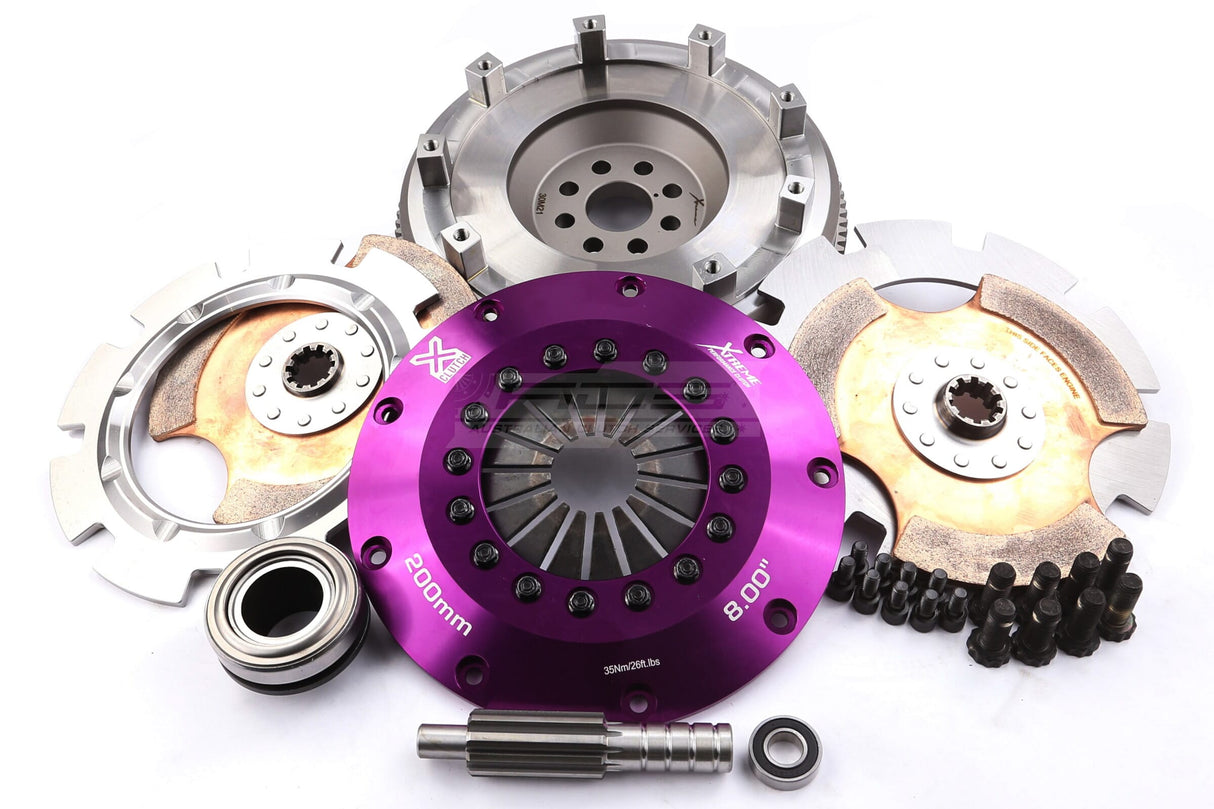 Xtreme 200mm Twin Plate Solid Ceramic Clutch Kit incl. SMF BMW 330i E46 M54B30 3.0L 99-05 KBM20534-2E