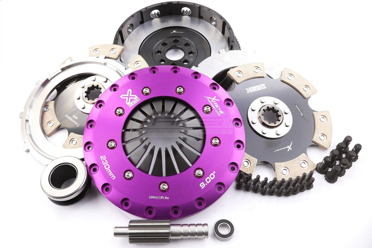 Xtreme 230mm Twin Plate Solid Ceramic Clutch Kit incl. SMF BMW M3 E46 S54B32 3.2L 00-07 KBM23550-2E