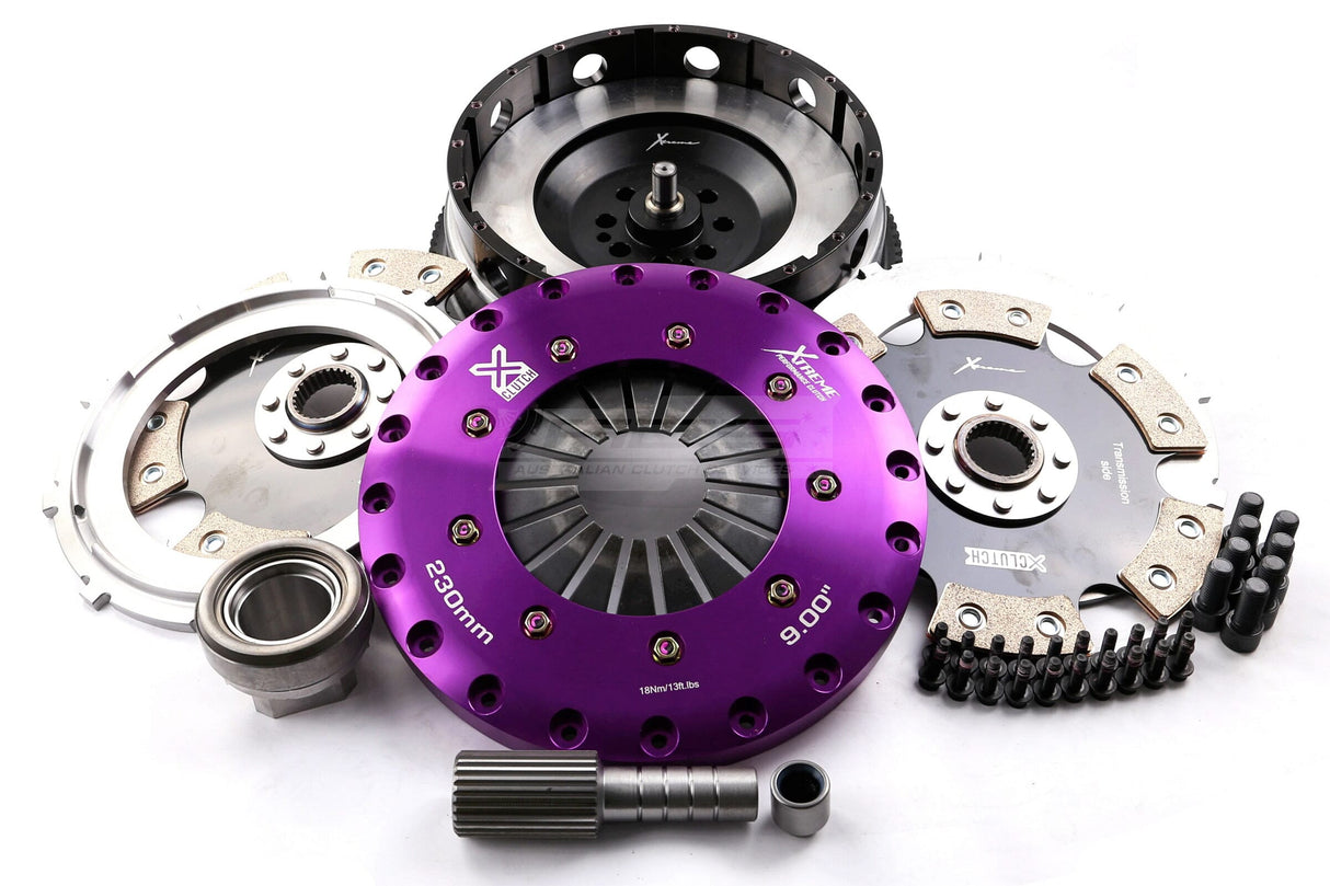 Xtreme 230mm Twin Plate Solid Ceramic Clutch Kit incl. SMF BMW 135i E82, E88/335i E90, E92, E93 (N54 8 Bolt Crank) KBM23595-2E