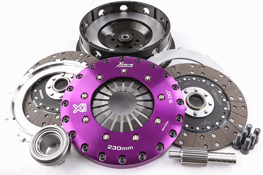 Xtreme 230mm Twin Plate Solid Organic Clutch Kit incl. SMF