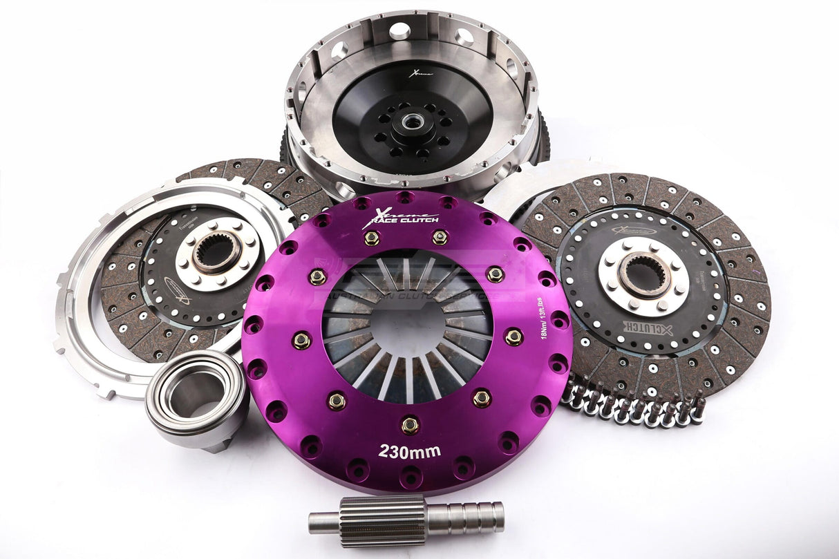Xtreme 230mm Twin Plate Solid Organic Clutch Kit incl. SMF BMW M135i F20 N55 3.0L 12-15 KBM23597-2G