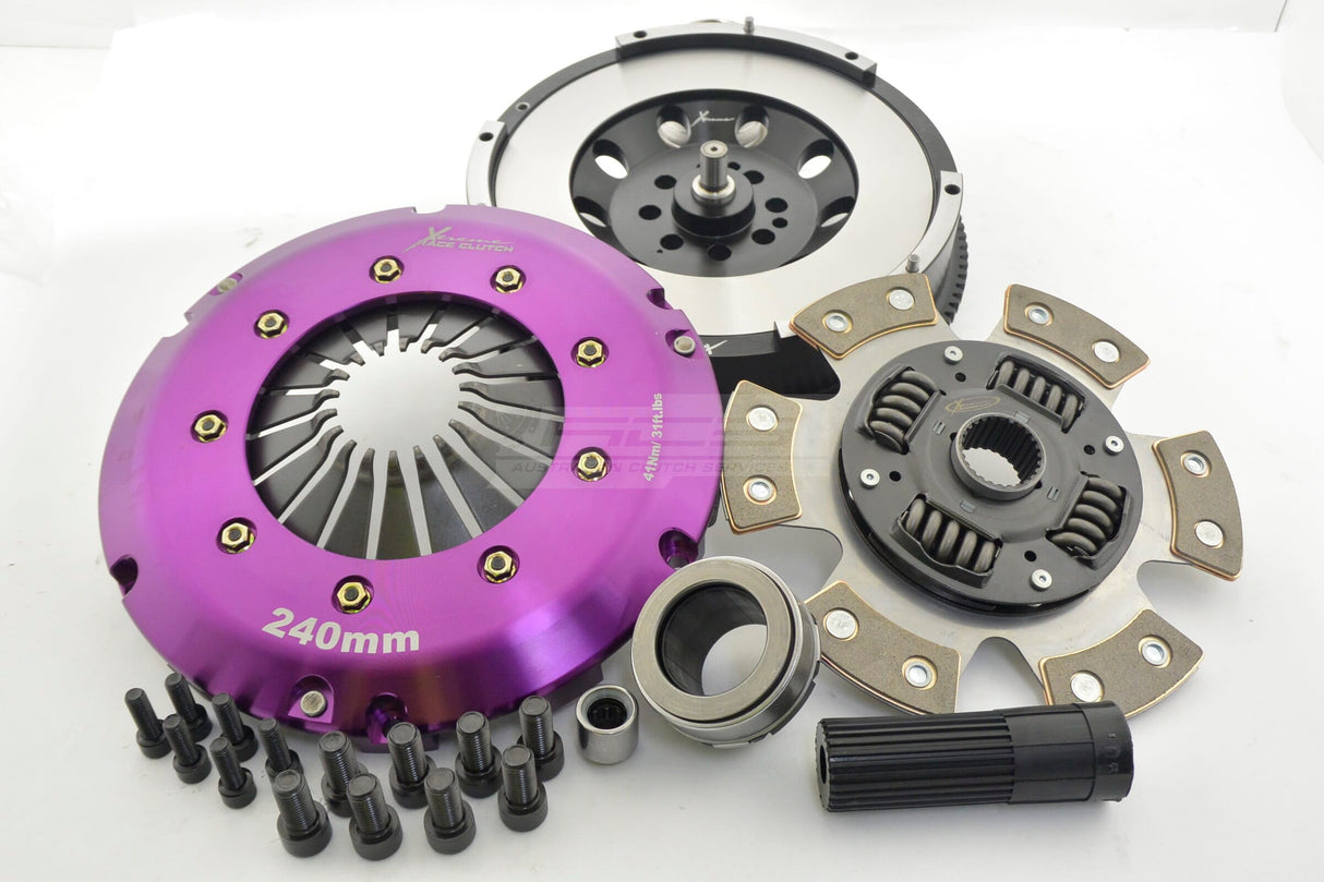 Xtreme Performance Race Sprung Ceramic Clutch Kit incl. SMF BMW 135i E82, E88/335i E90, E92, E93 (N54 8 Bolt Crank) KBM24565-1R