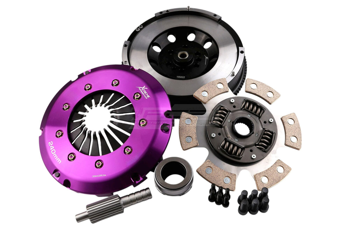 Xtreme Performance Race Sprung Ceramic Clutch Kit incl. SMF BMW 135i, 1M E8X/335i E9X/435i F3X N55 3.0L 05-12 (6-Bolt) KBM24566-1R
