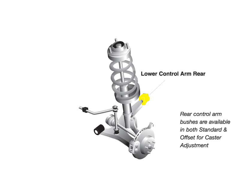 Whiteline Front Control Arm Lower Inner Rear Bushing - Toyota Paseo EL44, EL54/Starlet EP
