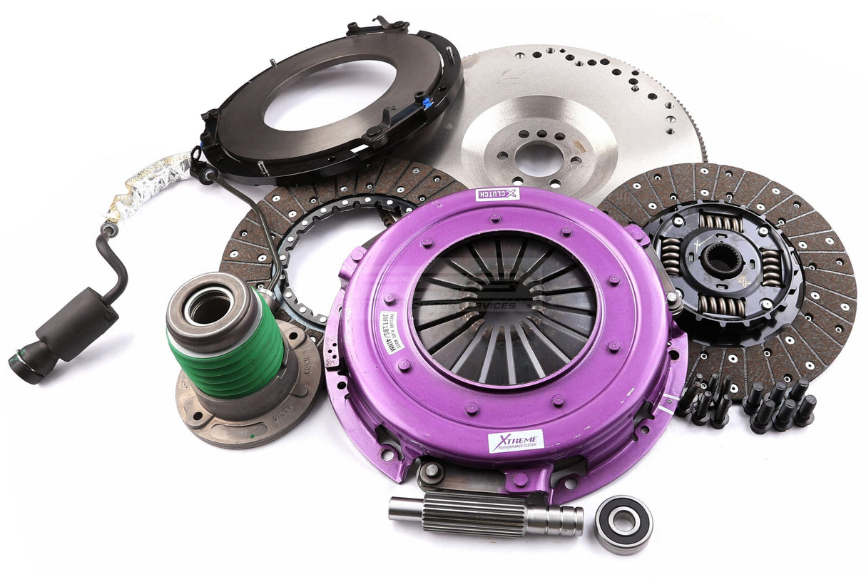 Xtreme 270mm Twin Plate Sprung Organic Clutch Kit incl. Flywheel & CSC Chevrolet Corvette C6 LS2, LS3/Z06 LS7 04-13 KCR27631-2A