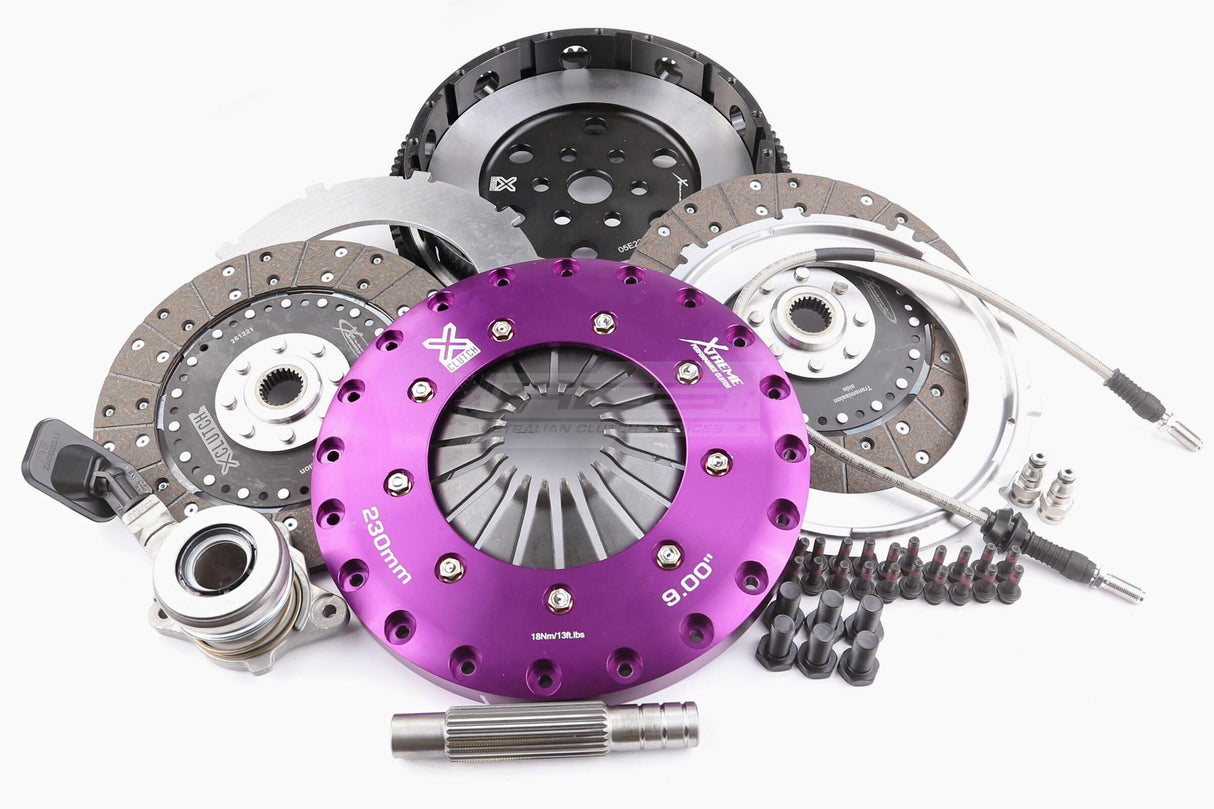 Xtreme 230mm Twin Plate Solid Organic Clutch Kit incl. SMF & CSC