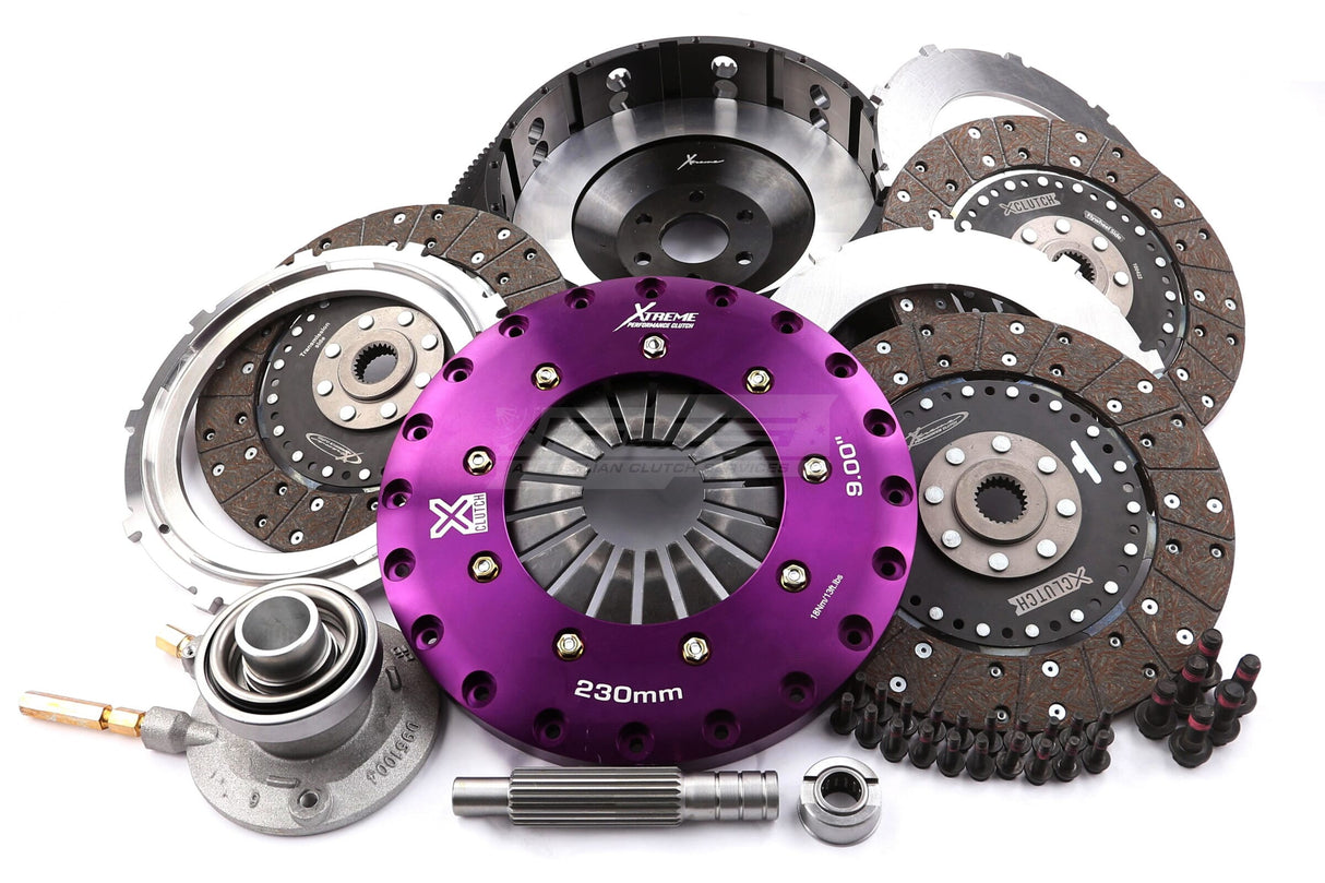 Xtreme 230mm Triple Plate Solid Organic Clutch Kit incl. Flywheel & CSC