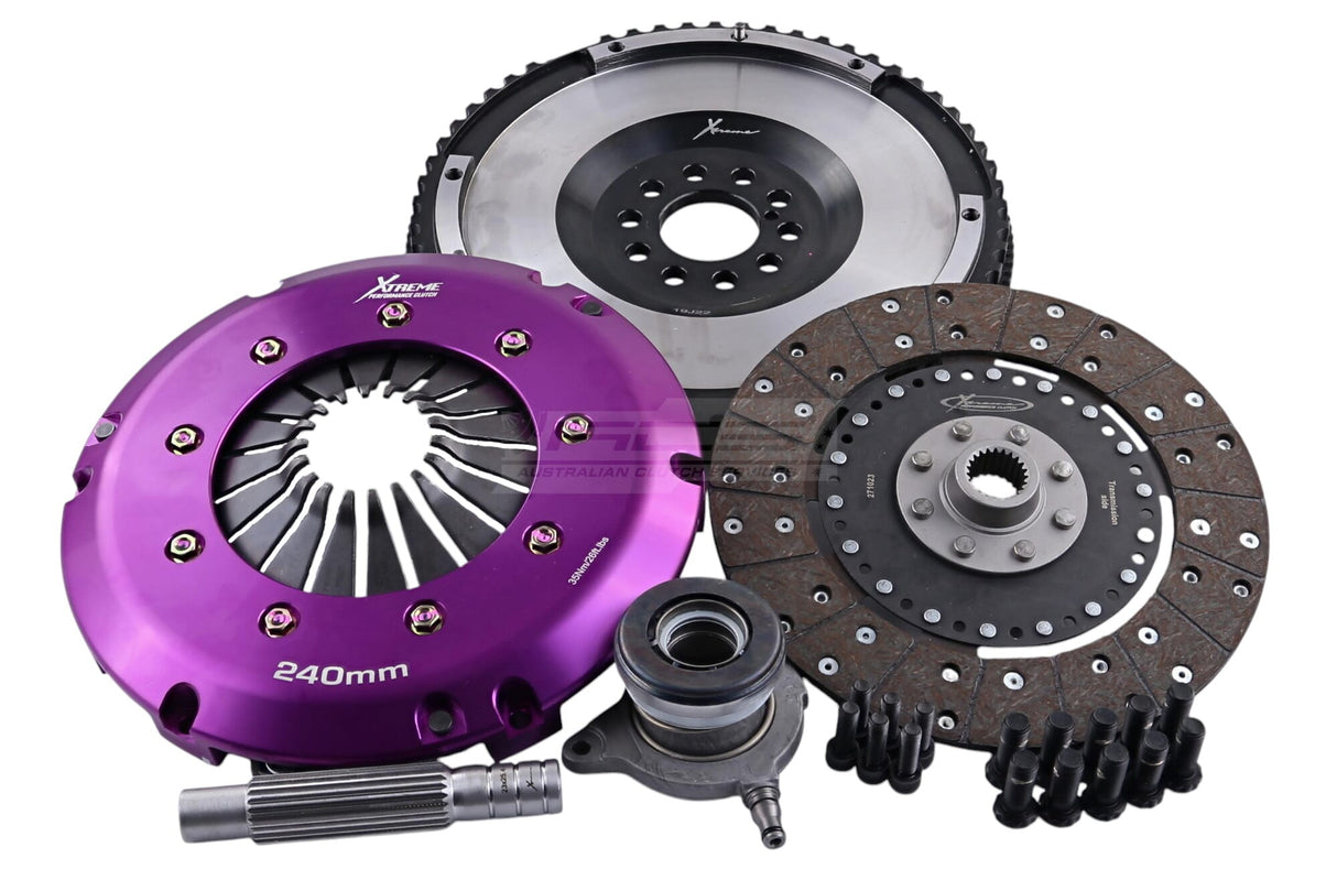Xtreme Performance Solid Organic Clutch Kit incl. Flywheel & CSC Ford Focus RS LV/XR5 Turbo LS, LT 2.5L KFD24637-1G