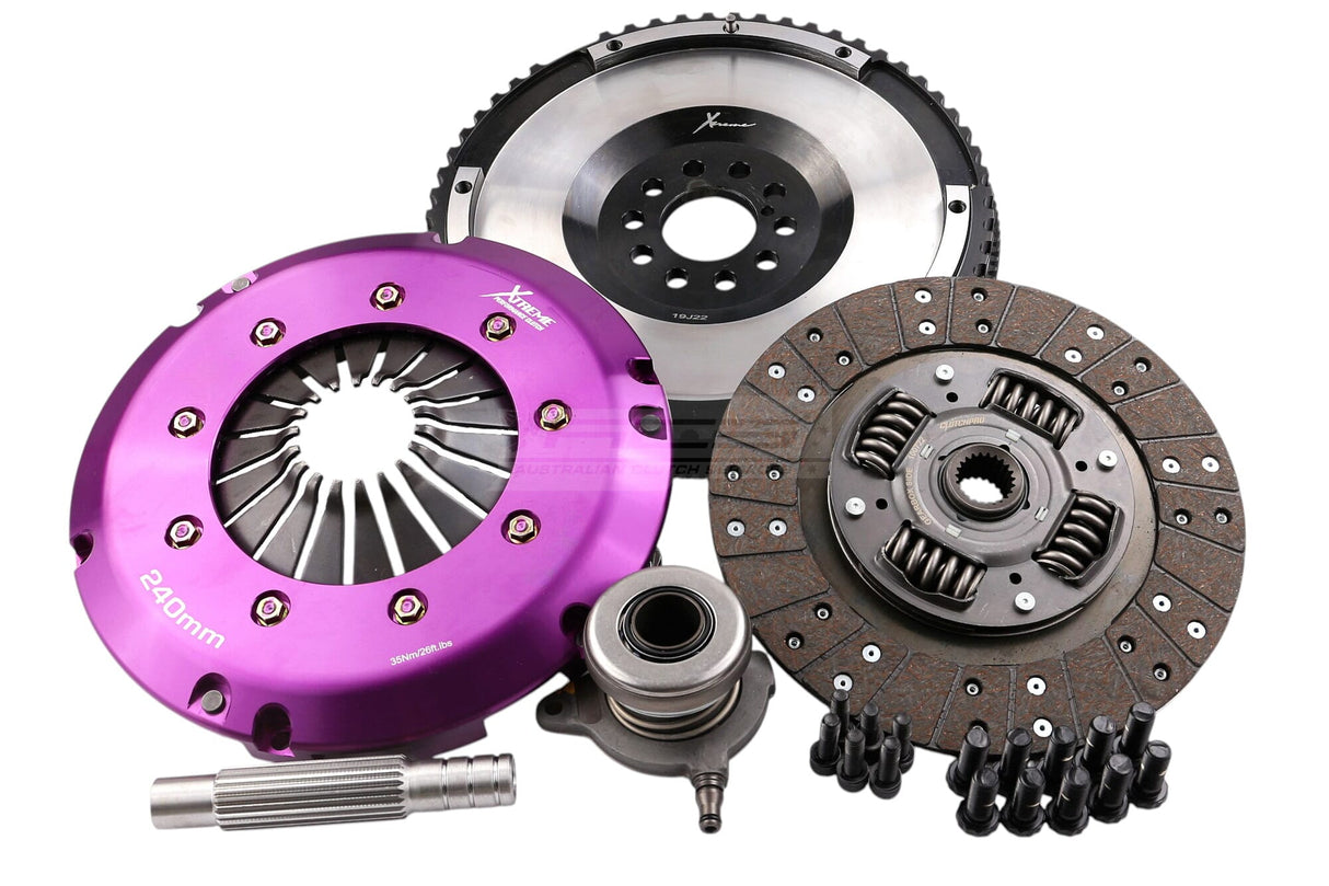 Xtreme Heavy Duty Sprung Organic Clutch Kit incl. SMF & CSC Volvo C70, S60 P2 B5234T3 2.3L/B5244T3 2.4L 98-04 KFD24638-1A