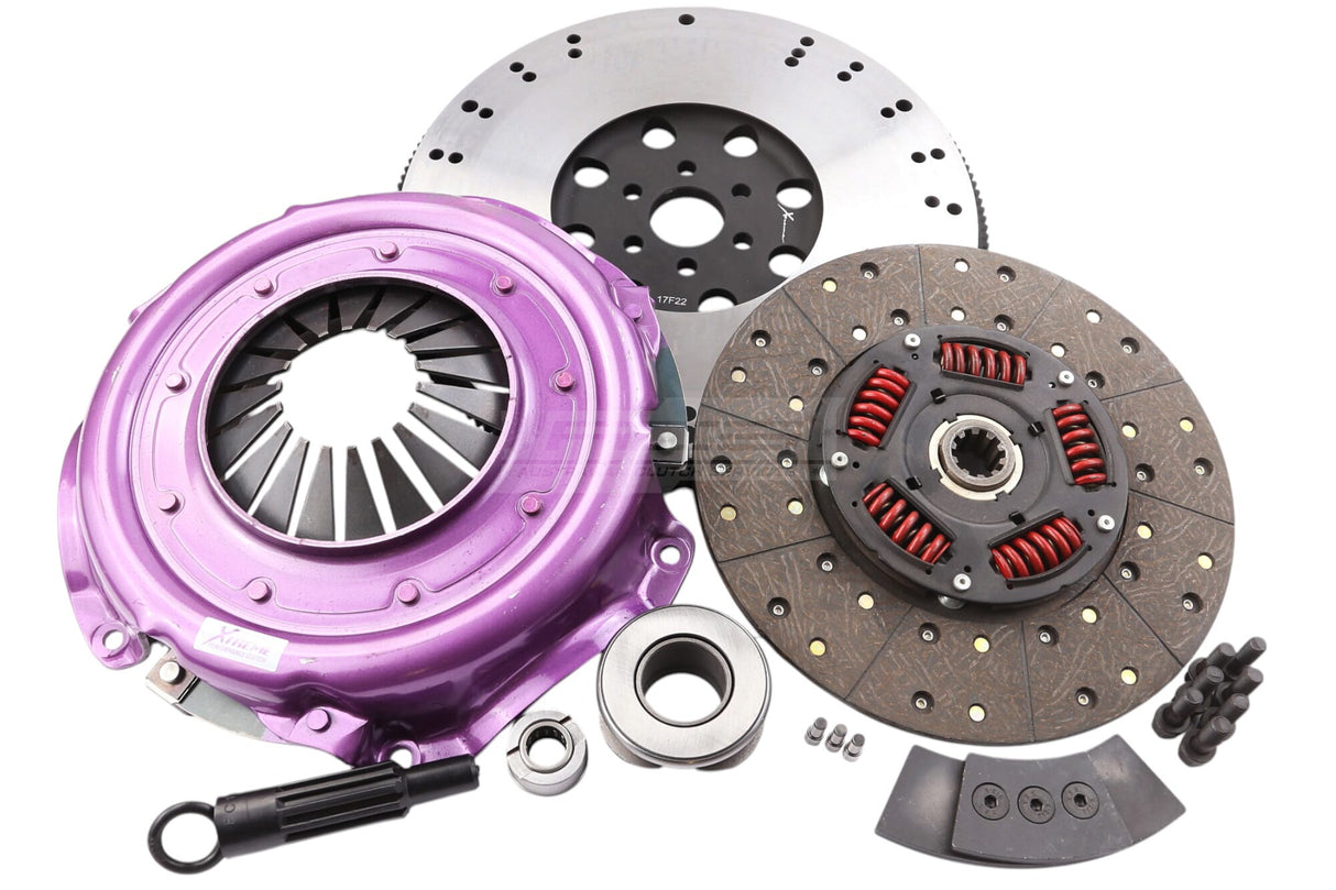 Xtreme Extra Heavy Duty Sprung Organic Steel Backed Clutch Kit incl. Flywheel Ford Bronco/F-100, F-250 302/351 Cleveland 73-85 KFD28502-1T