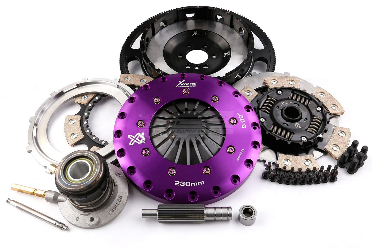Xtreme 230mm Twin Plate Sprung Ceramic Clutch Kit incl. Flywheel & CSC Holden Commodore/HSV VT-VZ LS1, LS2 KGM23630-2B