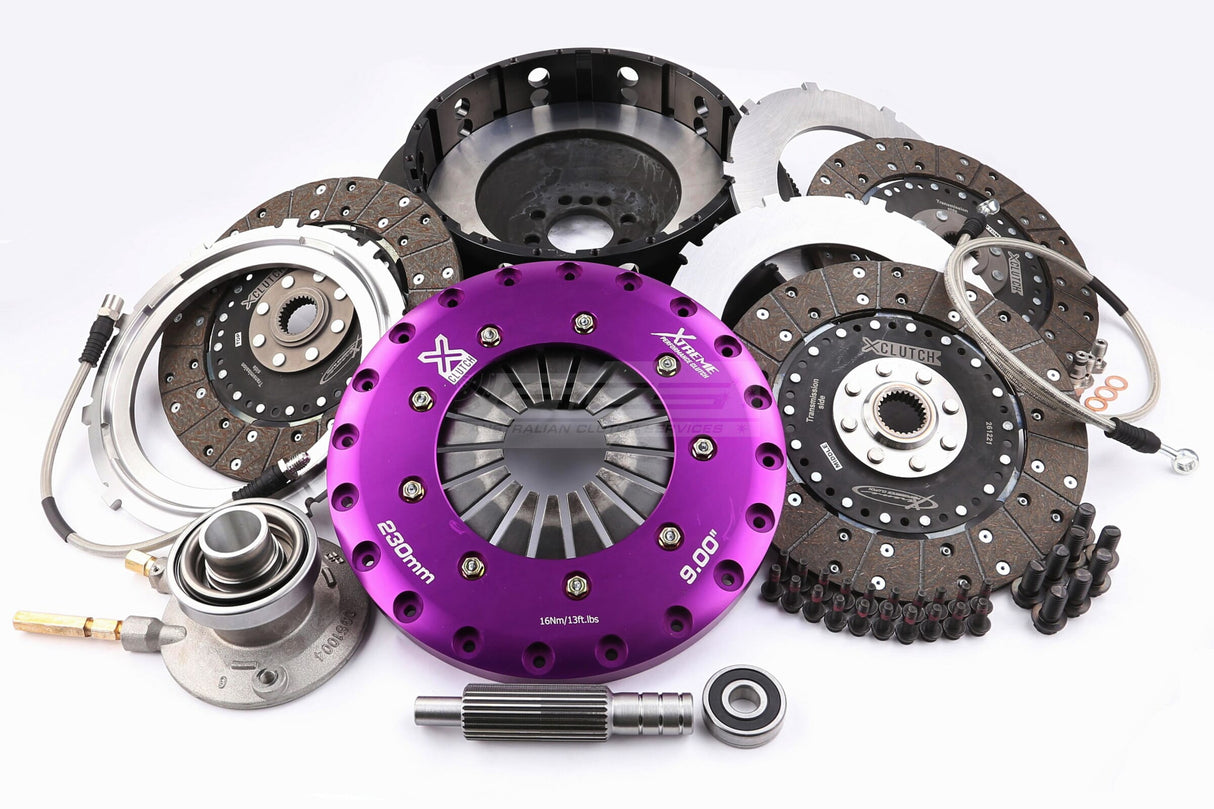 Xtreme 230mm Triple Plate Solid Organic Clutch Kit incl. SMF & CSC