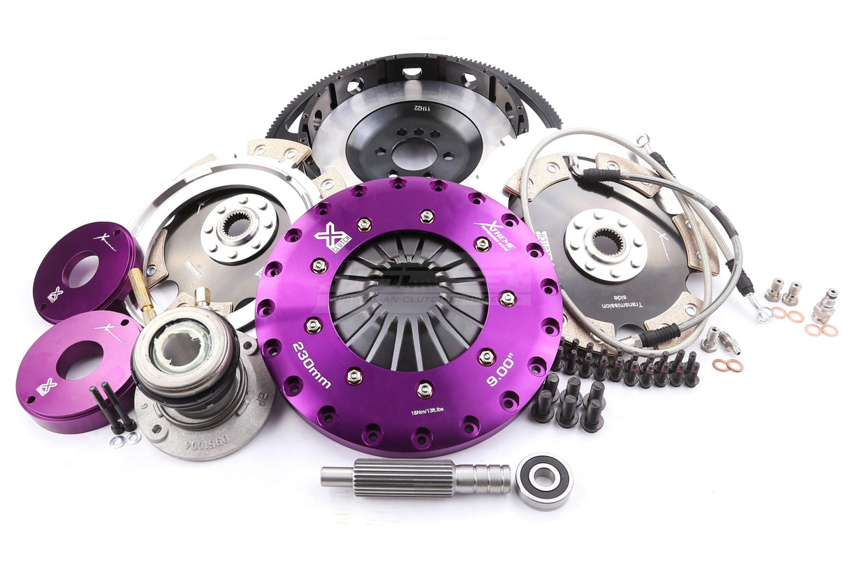 Xtreme 230mm Twin Plate Solid Ceramic Clutch Kit incl. Flywheel & CSC Chevrolet Camaro SS G5 LS3 6.2L 10-15 KGM23639-2E