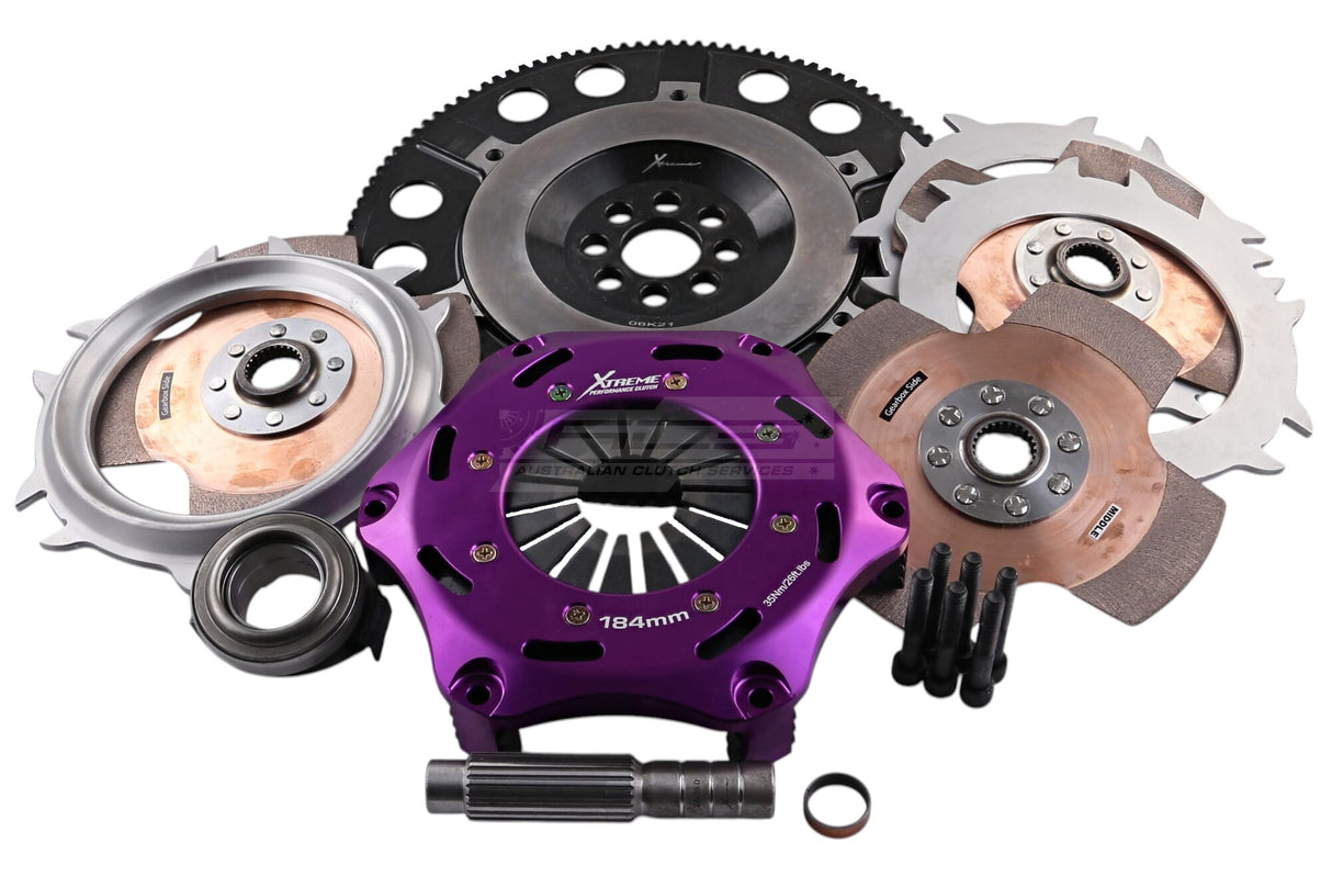 Xtreme 184mm Triple Plate Solid Ceramic Clutch Kit incl. Flywheel Honda Civic Type R EP3, FD2, FN2/Integra Type R/S DC5 K20A/K20Z KHN18523-3E
