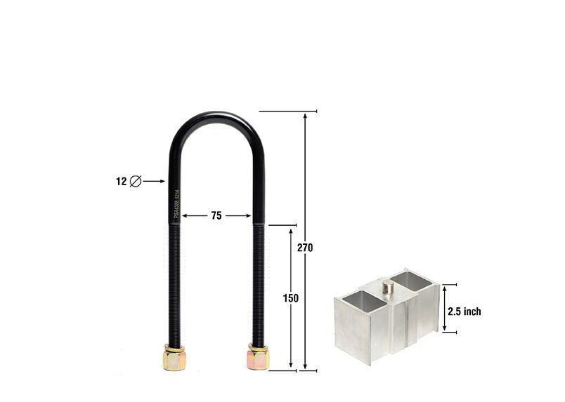 Whiteline Lowering Block Kit 2.5"