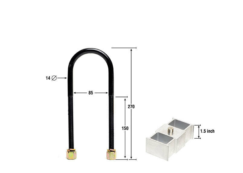 Whiteline Lowering Block Kit 1.5"