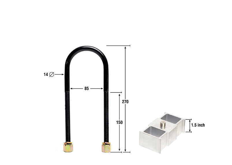 Whiteline Lowering Block Kit 1.5"