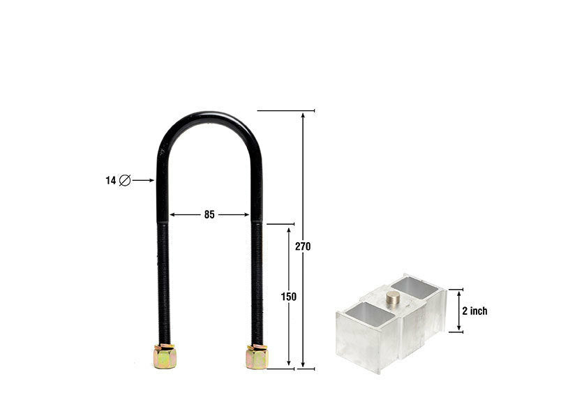 Whiteline Lowering Block Kit 2.0"
