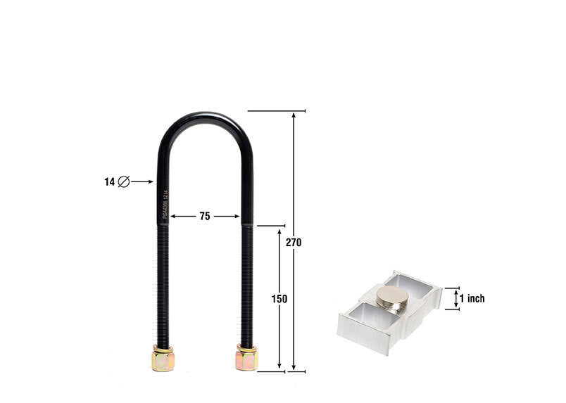 Whiteline Lowering Block Kit 1.0" - Ford Falcon AU, BA, BF, FG, FGX
