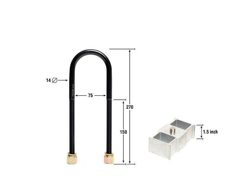 Whiteline Lowering Block Kit 1.5" - Ford Falcon AU, BA, BF, FG, FGX