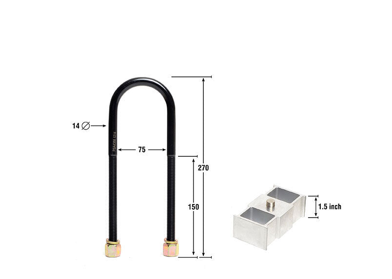 Whiteline Lowering Block Kit 1.5" - Ford Falcon AU, BA, BF, FG, FGX
