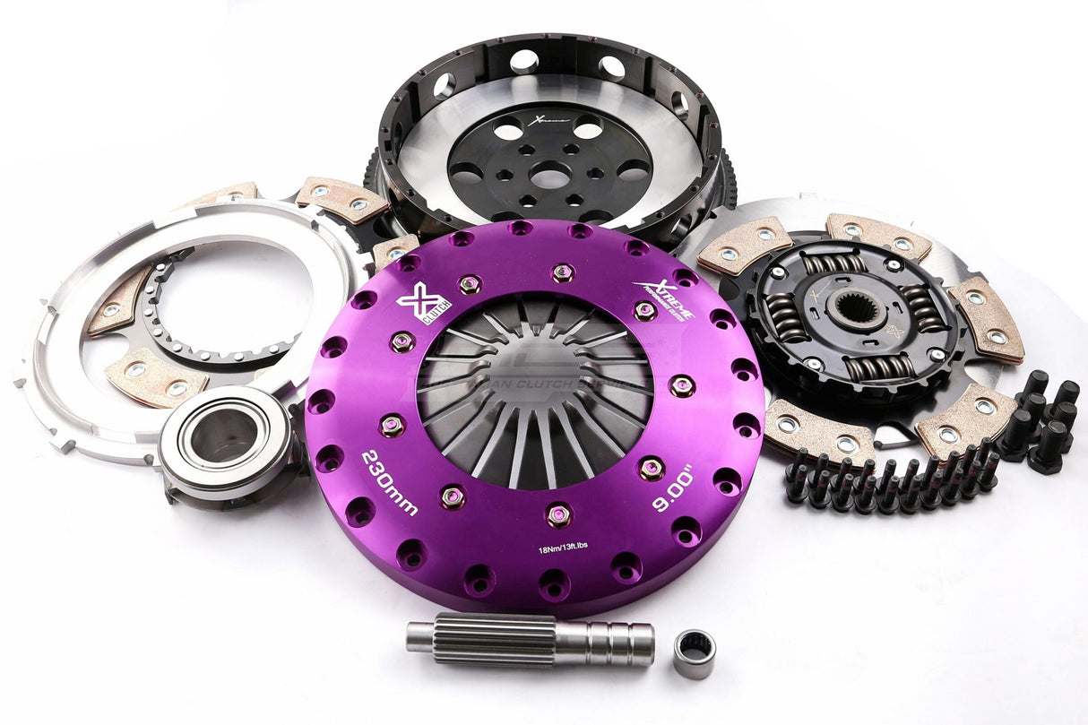 Xtreme 230mm Twin Plate Sprung Ceramic Clutch Kit incl. SMF Mazda 3 MPS BK, BL/6 MPS GG L3VDT 2.3L 06-14 KMZ23530-2B